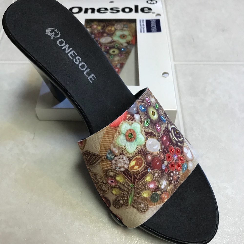 OneSole NIB Mocha Sparkle Top